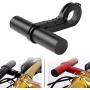 Tbest Bike Handlebar Extender Aluminum Alloy Carbon Tube Extension Space Saver with Double Clamps, Bracket for Bike Light, GPS, Phone etc