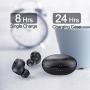 TRANYA T10 Bluetooth 5.0 Wireless Earbuds with Wireless Charging Case IPX7 Waterproof TWS Stereo Headphones in Ear 12mm Driver Built in Mic aptX Headset Premium Sound with Deep Bass for Sport Black