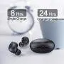 TRANYA T10 Bluetooth 5.0 Wireless Earbuds with Wireless Charging Case IPX7 Waterproof TWS Stereo Headphones in Ear 12mm Driver Built in Mic aptX Headset Premium Sound with Deep Bass for Sport Black