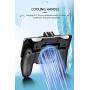 Mobile Game Controller | K20 L1 R1 Trigger Game Shooter Controller Pubg Mobile Gamepad Joystick for Android Phone Mobile Gaming Gamepad with Fan
