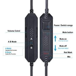 Replacement Astro 2.0M A40 Mobile Cable Cord with Both Inline Mute & Volume Control Function for Astro A40/A40 TR Also Work with Astro a10 Headset