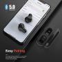 Wireless Earbuds in-Ear Touch Control Bluetooth Headphones, Built-in Dual Mics Deep Bass Sound, USB-C Charging Case Wireless Headphones DX5 (Black)