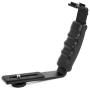 PERGEAR Mini Dual Grip for Zhiyun Smooth Q2 Crane 2 with Two Cold Shoes and 1/4" Screw for Zhiyun Crane 2 Crane Plus Crane M and Other Handheld Gimbal Which Has 1/4 Screw