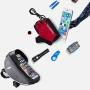 Roysberry Bicycle Accessories Cycling Bag, Bike Bicycle Handlebar Bag Waterproof Fit Below 6 Inches Phone Black, Mobile Phone Bag Plus Integrated Storage Bag