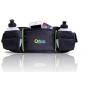 Hydration Running Belt | Men or Womens Running Belt Pouch with Water Bottles & Zippered Compartment | Adjustable, Waterproof Waist Belt for Keys, Cards, iPhone 6 & Other Smartphones (Black)