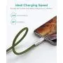 iPhone Charger Xcentz 3ft 2 Pack, Apple MFi Certified Lightning Cable, High-Speed iPhone Charger Cable Durable Braided Charging Cord for iPhone X/XS/XR/XS Max/8/7/7 Plus/6/5s, iPad Mini/Air, Green iPhone Charger Xcentz 3ft 2 Pack, Apple MFi Certified Lightning Cable, High-Speed iPhone Charger Cable Durable Braided Charging Cord for iPhone X/XS/XR/XS Max/8/7/7 Plus/6/5s, iPad Mini/Air, Green