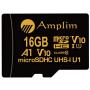 4-Pack TF Card 16GB Micro SD SDHC Memory Plus Adapter (Class 10 U1 UHS-I V10 A1 MicroSDHC) Amplim 4X 16 GB Ultra High Speed 100MB/s 667X Flash for Cell Phone Tablet GoPro Camera Fire Nintendo 3DS DJI