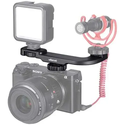 Cold Shoe Bracket for Microphone/Video Light, for Sony RX100 VII Smartphone/Vlog Camera/Action Camera Microphone Extension Bracket, Video Vlogging Accessories - PT-8 Cold Shoe Bracket for Microphone/Video Light, for Sony RX100 VII Smartphone/Vlog Camera/Action Camera Microphone Extension Bracket, Video Vlogging Accessories - PT-8