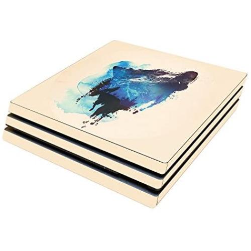 MightySkins Skin Compatible with Sony PS4 Pro Console - Lone Wolf | Protective, Durable, and Unique Vinyl Decal wrap Cover | Easy to Apply, Remove, and Change Styles | Made in The USA