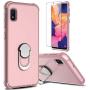 lovpec Galaxy A10e Case with Soft TPU Screen Protector, Ring Magnetic Holder Kickstand Shockproof Protective Phone Cover Case for Samsung Galaxy A10e 5.8 inches (Pink)