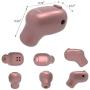 NENRENT S570 Bluetooth Earbud,Smallest Mini V4.1 Wireless Bluetooth Earpiece Headset Headphone Earphone with Mic Hands-Free Calls for iPhone Samsung Galaxy LG and Smartphones Rose Gold (1 Piece)