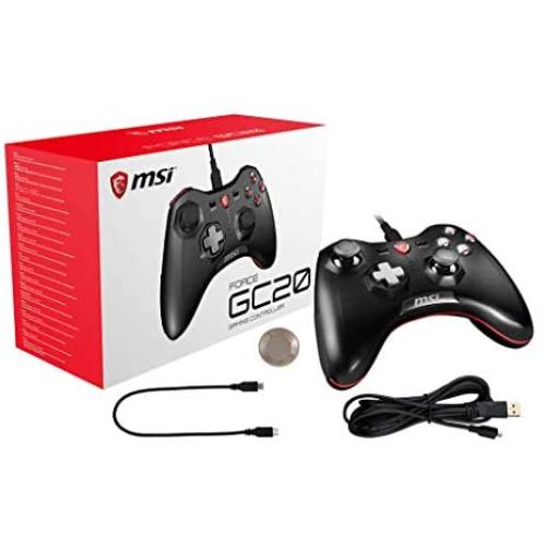 MSI Force GC20 USB Wired Controller Gamepad for Windows PC Android PS3 Stream