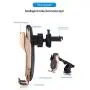 DHong Smart in-Car Mobile Phone Holder IR Sensor Automatic Clamping Plus 10W Qi Wireless Fast Charging Car Charger Compatible for iPhone 8 Xs XR Galaxy S9 S8 S7 Note9 (Gold + Suctorial Cup Bracket)