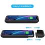 Battery Case for iPhone XR, Feob Upgraded 5500mAh Portable Charging Case Extended Battery Pack for iPhone XR Charger Case (6.1 inch)- Black