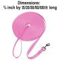 Hi Kiss Dog/Puppy Obedience Recall Training Agility Lead - 15ft 20ft 30ft 50ft 100ft Training Leash - Great for Training, Play, Camping, or Backyard