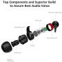 inOpera Wired Earbuds in-Ear Line-in Microphone Dynamic Crystal Clear Sound Earphones Noise Isolating Headset with 3.5 mm Jack Durable Cable for Cell Phones (Red/Black)