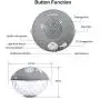 Pool Speaker with Colorful Lights, Floating Bluetooth Speaker IPX7 Waterproof,Built-in Mic,Crystal Clear Stereo Sound Speakers Bluetooth Wireless 50ft Range for Home Shower Pool Outdoor Travel (Gray) Pool Speaker with Colorful Lights, Floating Bluetooth Speaker IPX7 Waterproof,Built-in Mic,Crystal Clear Stereo Sound Speakers Bluetooth Wireless 50ft Range for Home Shower Pool Outdoor Travel (Gray)
