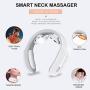 Intelligent Neck Massager with Heat Portable Pulse Smart Cordless Neck Massage 3 Modes 15 Levels Deep Tissue Trigger Point Massage Gift for Women/Men/Dad/Mom/Wife Use at Home, Outdoor, Office, Car