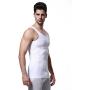GKVK Mens Slimming Body Shaper Vest Shirt Abs Abdomen Slim