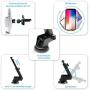 8M Wireless Car Charger Mount Auto Clamping I Bonus QC 3.0 Fast Car Charger Head I Qi Wireless Charger Car Mount Fast Charging Car Charger 15W I Wireless Phone Charger for Car