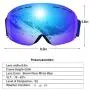 ERUW Ski Goggles - OTG Frameless Snowboard Goggles with Anti-Fog UV Protection of Double Lens Compatible Windproof Helmet for Snowmobile & Skiing & Skating Snow Goggles ERUW Ski Goggles - OTG Frameless Snowboard Goggles with Anti-Fog UV Protection of Double Lens Compatible Windproof Helmet for Snowmobile & Skiing & Skating Snow Goggles