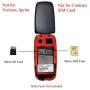Ushining Unlocked Flip Phone 3G Tmobile Flip Phone Big Icon Easy to Use Flip Cell Phones Unlocked for Kids or Backup Phone (Black)