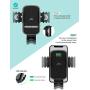 REDBEAN Wireless Car Charger 15W Qi Fast Charging Auto Clamping Mount Windshield Dashboard Air Vent Phone Holder Compatible with iPhone 11 Pro Max XS XR X 8 Plus Samsung S10 S9 S8(Modern Black)