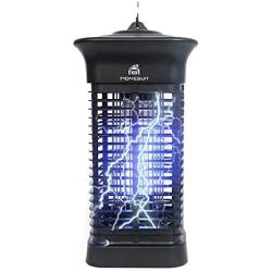 Homesuit Bug Zapper 15W for Outdoor and Indoor ,High Powered 4000V Electric Mosquito Zappers Killer , Waterproof Insect Fly Trap Outdoor ,Electronic Light Bulb Lamp for Home Backyard Patio