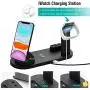 Wireless Charger, 3 in 1 Wireless Charging Station, Charging Dock for iPhone/AirPods, Qi-Certified Fast Wireless Charging Stand iPhone 11/11Pro/11Pro Max/X/XS/XR/Max / 8/8 Plus Samsung (Black)