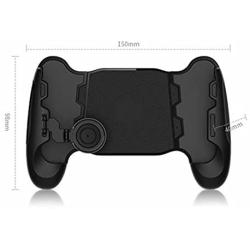 FourPlusOne PUBG Mobile Game Joystick Controller Grip Case, Ergonomical Design Game Grip Handle Controller Holder Stand Joypad for iPhone Android Smartphone (Black)