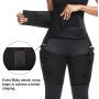 PAMASE 3-in-1 Adjustable Waist and Thigh Trimmer- High Waist Trimmer Belt Lift Butt Shapewear Slimming Body Shaper Belt for Women