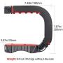 ULANZI U-Grip Pro Handheld Video Rig Steadicam with Triple Cold Shoe, Stabilizing Handle Grip Compatible for iPhone 11 Pro Max Xs 8 7 plus GoPro 8 7 6 5 Canon Nikon Sony DSLR Cameras
