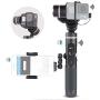 Feiyu G6 Kit 3-Axis Action Camera Gimbal Stabilizer for GoPro Hero 8 Hero 7, Splash Proof Selfie Stick Gimbal for Go pro Hero 6 5 Yi cam 4K, with MiniTripod Phone Clip Hero 8 Adapter Kit