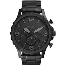 Fossil Mens Nate Stainless Steel Chronograph Quartz Watch