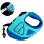 QQPETS Retractable Dog Leash with LED Flashlight for Small Medium Big Breed Dogs, 10/16 ft Extendable Leash, Heavy Duty 360°Tangle Free Nylon Cord Training Running