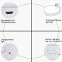 Mini Selfie Light Hiya-Naya Ring Lights Hollow Selfie Light-Rechargeable Increased Battery Capacity Portable Clip-on Selfie Fill Light 4-Level Brightness for Phone, IPad, PC