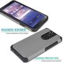 CasemartUSA Phone Case for [LG Journey LTE (L322DL)], [DuoTEK Series][Gray] Shockproof Defender Impact Resistant Cover for LG Journey LTE (Tracfone, Simple Mobile, Straight Talk, Total Wireless)