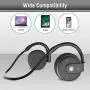 Behind The Head Headphones, itayak Bluetooth 5.0 Neckband Headphones Lightweight Small Wireless Sports Sweatproof Headset with Built-in Microphone, Carrying Case (Black) Behind The Head Headphones, itayak Bluetooth 5.0 Neckband Headphones Lightweight Small Wireless Sports Sweatproof Headset with Built-in Microphone, Carrying Case (Black)
