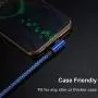 Micro USB Cable 90 Degree Right Angle [3 Pack / 10FT] Fast Charging Cable Quick Charger, CTREEY High Speed Android Charging Cords for Galaxy S7 S6 J8 J7 Note 5,Kindle,LG,PS4,Camera (Blue)