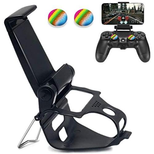 PS4 Controller Phone Clip Mount Holder, Phone Clip Stand Bracket for Playstation 4 Slim Pro PS4 Wireless Controller
