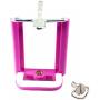 DaVoice Cell Phone Tripod Adapter Mount Holder Clamp Compatible with iPhone X XS Max XR Se 8 7 6 6s Plus Samsung Galaxy S9 S8 S7 Adjustable Smartphone Bracket Clip Cellphone Attachment (Hot Pink)
