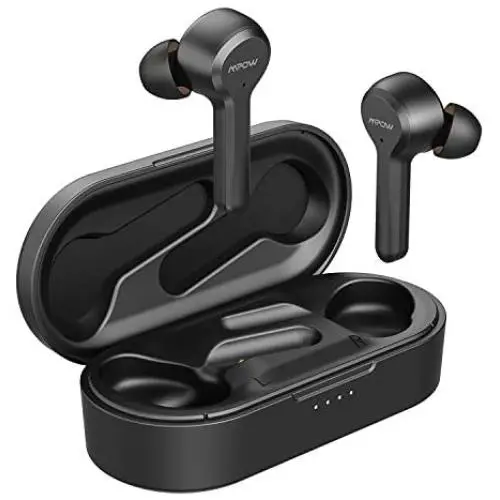 Wireless Earbuds, Upgraded Mpow M9 4-mic Noise Cancelling Bluetooth 5.0 Earphones in-Ear, Touch Control Stereo Bass Sports Headphones, 40H Playing Time/USB-C/IPX8 Waterproof, Single/Twin Mode, Black Wireless Earbuds, Upgraded Mpow M9 4-mic Noise Cancelling Bluetooth 5.0 Earphones in-Ear, Touch Control Stereo Bass Sports Headphones, 40H Playing Time/USB-C/IPX8 Waterproof, Single/Twin Mode, Black