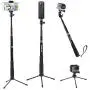 Smatree Q3 Telescoping Selfie Stick with Tripod Stand Compatible for GoPro Hero Fusion/8/7/6/5/4/3+/3/Session/GOPRO Hero 2018/DJI OSMO Action Camera,SJCAM,AKASO,Xiaomi Yi and Cell Phone