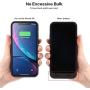 QTshine Battery Case for iPhone XR, Newest [6800mAh] Protective Portable Charging Case Rechargeable Extended Battery Pack Charger Case for Apple iPhone XR(6.1inch) Backup Power Bank Cover - Black