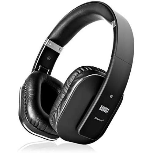 EQ App Over Ear Wireless Headphones - August EP650-Bass Rich Sound and Optimum Comfort - NFC and aptX LL Low Latency - [Black]