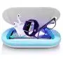 Cell Phone UV Sanitizer, Sterilizer for Smart Phone, Disinfection Device with Aromatherapy Function for Android and iPhone,UV Light Cleaner Box for Jewelry Watch-Blue Cell Phone UV Sanitizer, Sterilizer for Smart Phone, Disinfection Device with Aromatherapy Function for Android and iPhone,UV Light Cleaner Box for Jewelry Watch-Blue