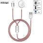 SEQI Watch Charger, 2 in 1 Magnetic Wireless Charger for iWatch & iPhone Charger Cable Compatible for Apple Watch Series 5/4/3/2/1 All 44mm 40mm 42mm 38mm & iPhone 11/11 Pro/XR/XS/XS Max/X/8/8Plus