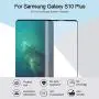 Galaxy S10 Plus Screen Protector, 2 Pack Tempered Glass [Compatible Fingerprint][Anti-Scratch] [Case Friendly] [9H Hardness] Compatible with Samsung Galaxy S10 Plus (6.4")