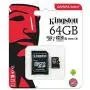 Kingston 64GB SDXC Micro Canvas Select Memory Card and Adapter Works with Samsung Galaxy A10, A20, A70 Cell Phone (SDCS/64GB) Bundle with (1) Everything But Stromboli MicroSD and SD Card Reader Kingston 64GB SDXC Micro Canvas Select Memory Card and Adapter Works with Samsung Galaxy A10, A20, A70 Cell Phone (SDCS/64GB) Bundle with (1) Everything But Stromboli MicroSD and SD Card Reader