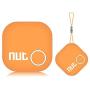 Tile Key Finder Locator Smart Tracker - Nut 2" Bluetooth Item Anti-Lost Phone Finder with App, Item Car Key GPS Alarm Tracer Reminder Chip for Bag Phone Pets Dog Keychain Wallet Purse Luggage, Orange